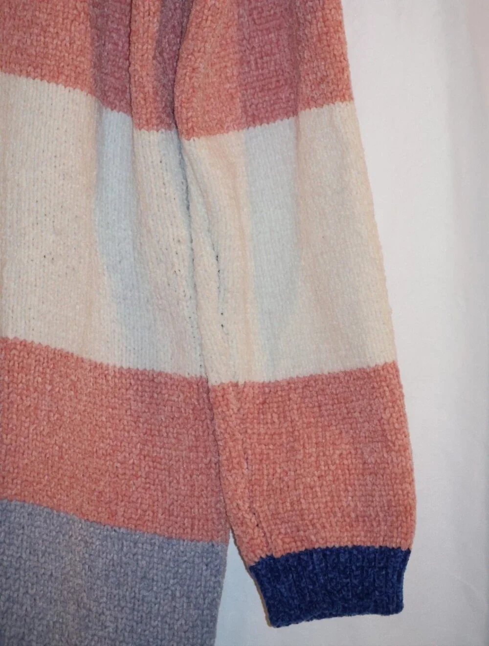 The Mint Open-Front Horizontal Stripe Cardigan Sweater.